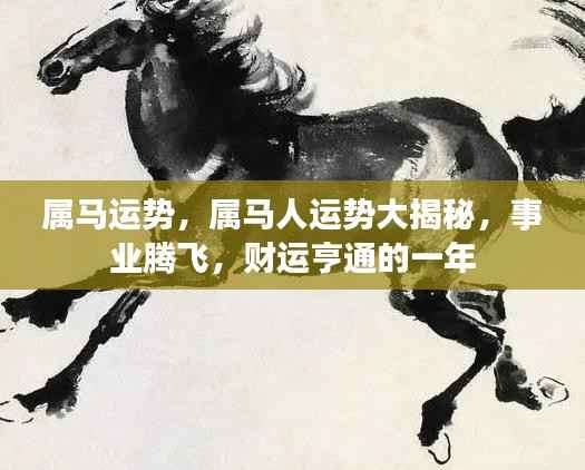属马运势大揭秘,事业腾飞,财运亨通的一年