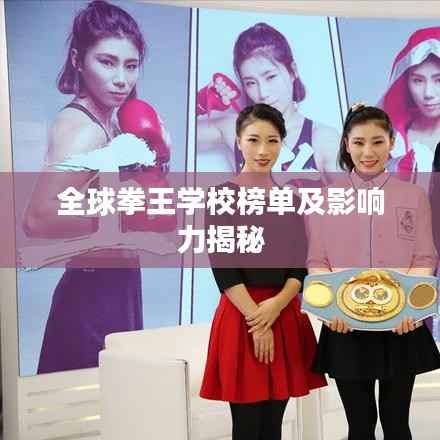 全球拳王学校榜单及影响力揭秘